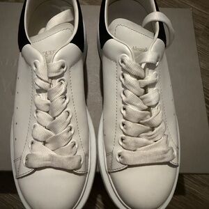 Alexander McQueen White and Black Women’s Athletic Shoes